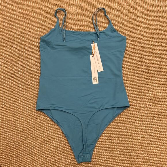 House of Harlow 1960 All Day Contour Bodysuit - L - Blue - Picture 2 of 12